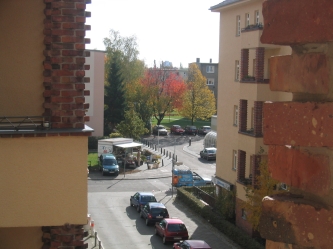 Blick vom Balkon (Oktober 2004)